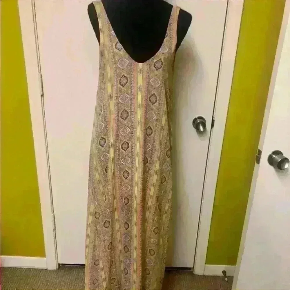 Mumu Patterned Maxi Dress Size Small🍓 - Picture 4 of 8